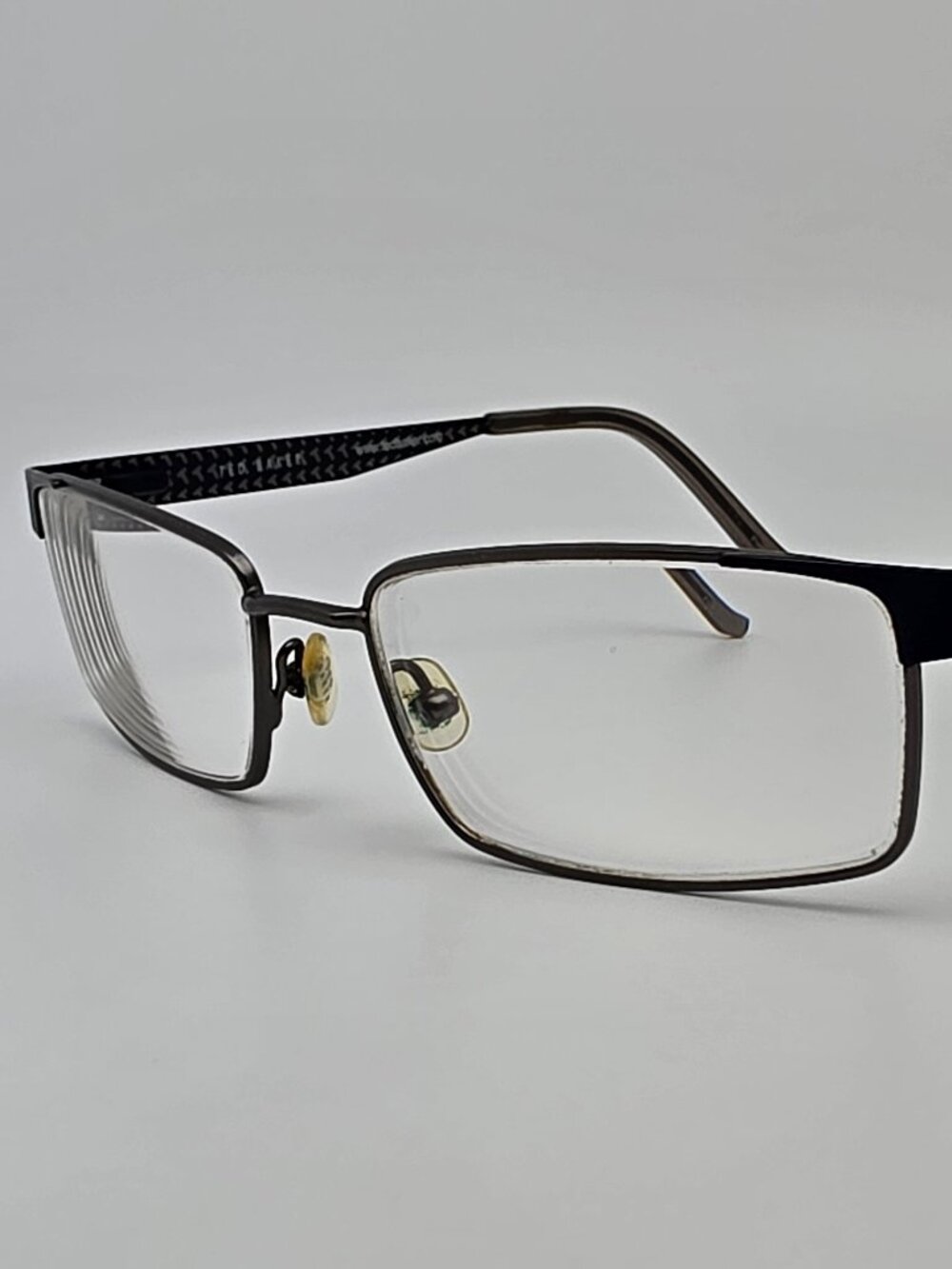 Ted Baker B334 Gunmetal Navy Blue Eyeglasses Frame w/ Flexhinge and Case 54mm